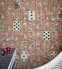 House of Cards Wallpaper by DADO Antique Red