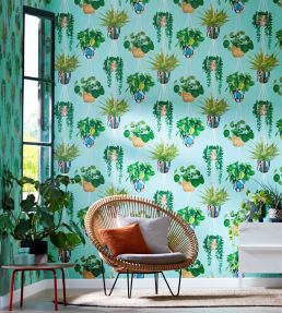 Houseplant Wallpaper by Ohpopsi Bubblegum
