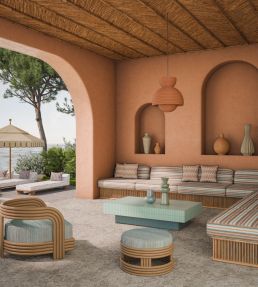 Hozho Fabric by Casamance Terracotta