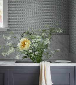 Hugo Wallpaper by Sandberg Misty Blue