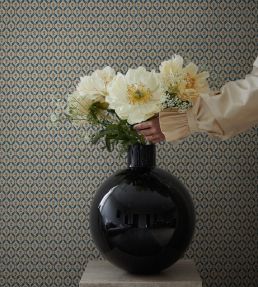 Hugo Wallpaper by Sandberg Terracotta