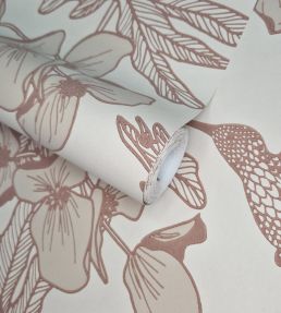 Hummingbird Wallpaper by 1838 Wallcoverings Beach