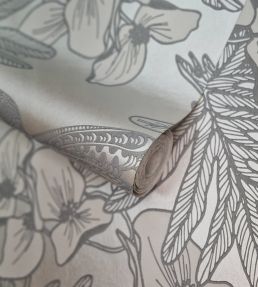 Hummingbird Wallpaper by 1838 Wallcoverings Mist