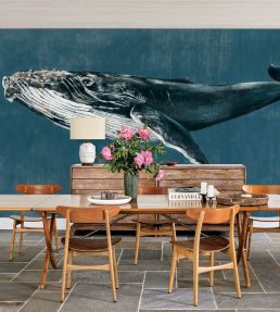 Humpback Whale Mural by Coordonne Vintage