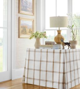 Huntington Plaid Fabric by Thibaut Camel