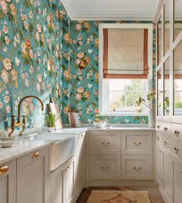 Hykenham Wallpaper by Sanderson High Sea/Ginger