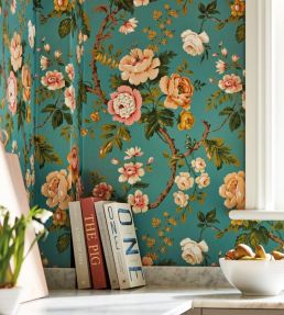 Hykenham Wallpaper by Sanderson High Sea/Ginger