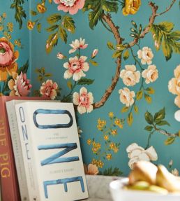 Hykenham Wallpaper by Sanderson High Sea/Ginger