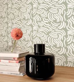 Hyraily Wallpaper by Marimekko Brown