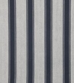 Blazer Stripe Fabric by Ian Mankin Dark Navy