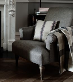 Taymar Fabric by Ian Mankin Dark Navy