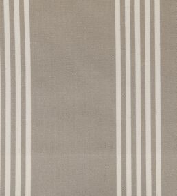 Oxford Stripe Fabric by Ian Mankin Flax