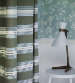 Panama Fabric by Ian Mankin Indigo/Sky