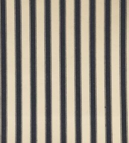 Ticking 2 Fabric by Ian Mankin Black
