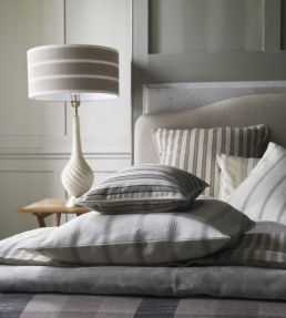 Ticking 2 Fabric by Ian Mankin Airforce
