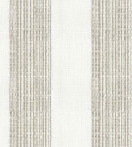 Lulworth Stripe Fabric by Ian Mankin Oatmeal