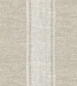 Salcombe Stripe Fabric by Ian Mankin Oatmeal