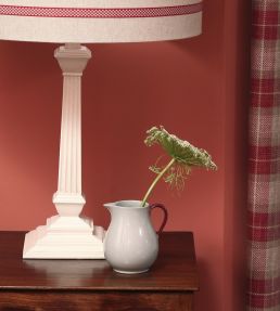 Hopsack Stripe Fabric by Ian Mankin Sage
