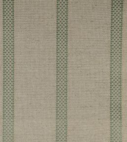 Hopsack Stripe Fabric by Ian Mankin Sage