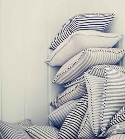 Lining Stripe Fabric by Ian Mankin Sage
