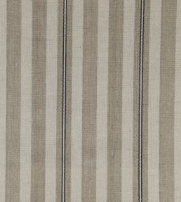 Spencer Stripe 2 Fabric by Ian Mankin Black