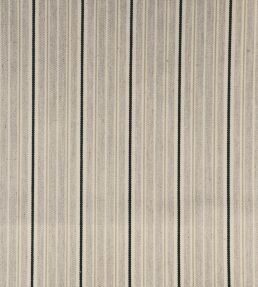Vintage Stripe 4 Fabric by Ian Mankin Black