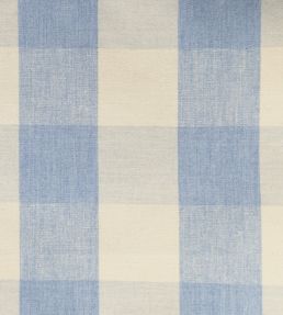 Avon Check Fabric by Ian Mankin Bluebell