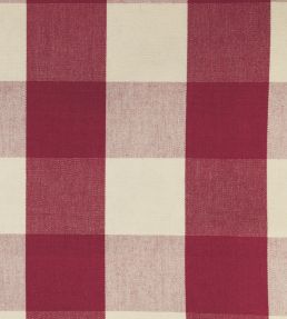 Avon Check Fabric by Ian Mankin Peony