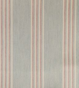 Henley Stripe Fabric by Ian Mankin Mint/Pink