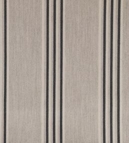 Henley Stripe Fabric by Ian Mankin Putty/Black
