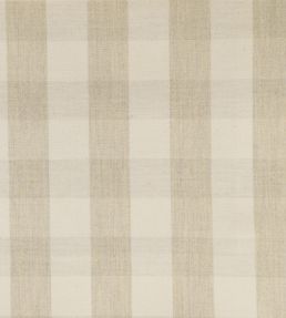 Suffolk Check Large Fabric by Ian Mankin Cream