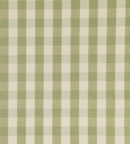 Suffolk Check Small Fabric by Ian Mankin Sage