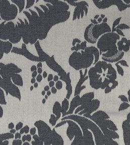 Wildflower Fabric by Ian Mankin Charcoal
