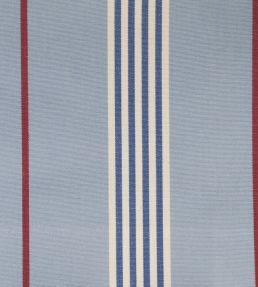 Worthing Stripe Fabric by Ian Mankin Sky