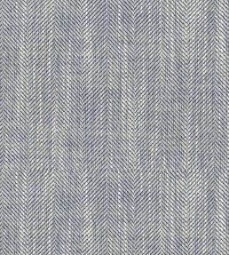 Arran Fabric by Ian Mankin Blue