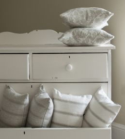 Angus Stripe Fabric by Ian Mankin Nordic Navy