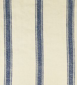 Angus Stripe Fabric by Ian Mankin Navy