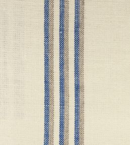 Grain Stripe Fabric by Ian Mankin Indigo