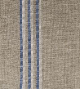 Grain Stripe Fabric by Ian Mankin Nordic Indigo