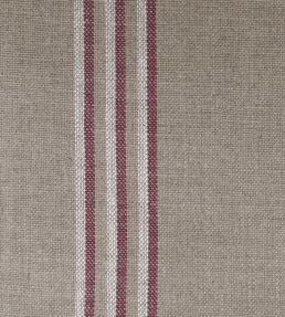 Grain Stripe Fabric by Ian Mankin Nordic Peony