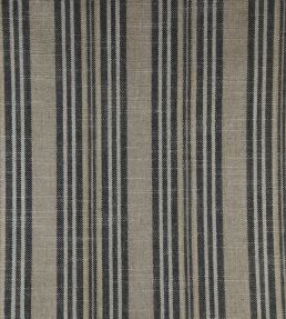 Jura Stripe Fabric by Ian Mankin Charcoal