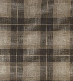 Kintyre Check Fabric by Ian Mankin Brown