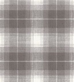 Kintyre Check Fabric by Ian Mankin Grey