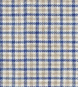 Nairn Check Fabric by Ian Mankin Blue