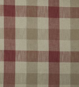 Oban Check Fabric by Ian Mankin Peony