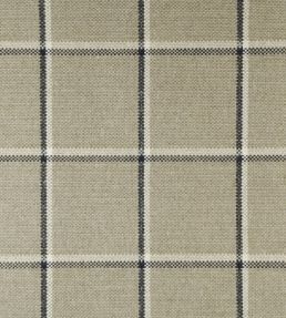 Skye Check Fabric by Ian Mankin Charcoal