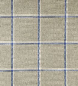 Skye Check Fabric by Ian Mankin Indigo