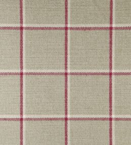 Skye Check Fabric by Ian Mankin Peony