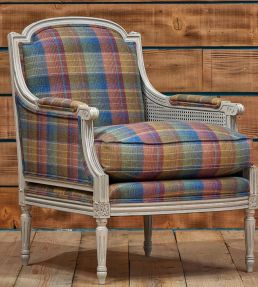 Cossack Plaid Fabric by Ian Sanderson Copper Beach