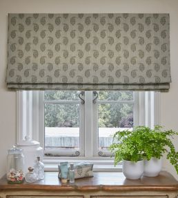 Jessamy Paisley Fabric by Ian Sanderson Rose Blue